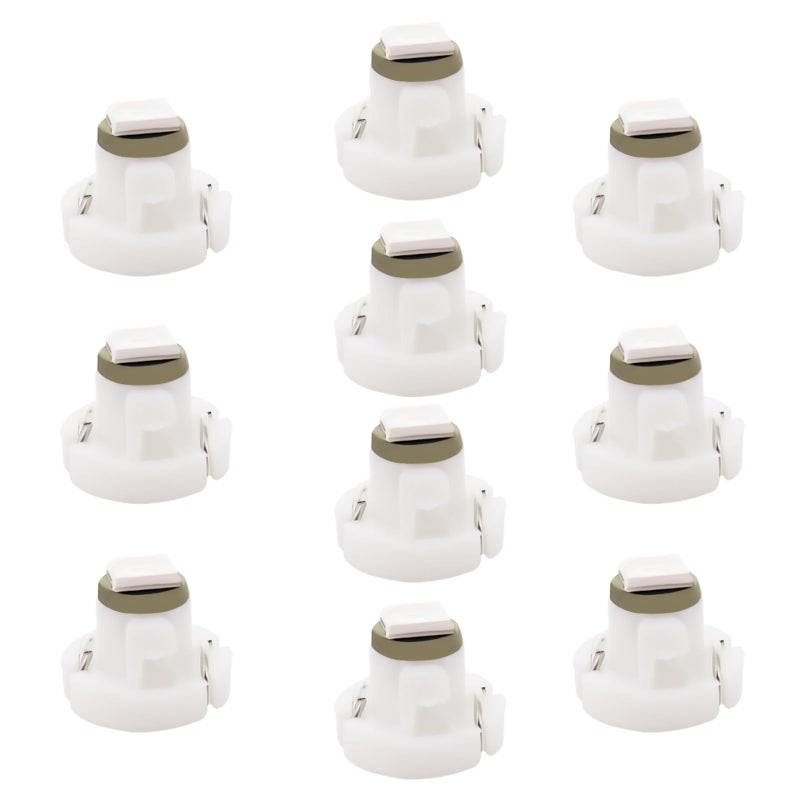 WLJH 10x أزرق T3 نيون ويدج 3030 شريحة SMD 8mm قاعدة لمبة عداد السيارة لوحة القيادة مقياس HVAC تكييف الهواء سخان التحكم في المناخ مصابيح مفتاح الإشارة إضاءة داخلية بديلة - Image 1